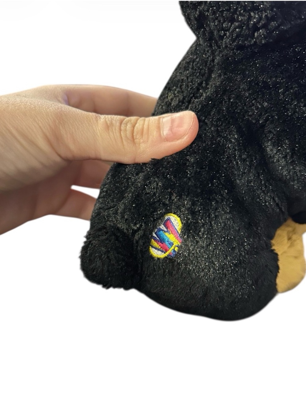 Webkinz Rottweiler HM183 Ganz Retired Black Brown Puppy Dog Plush NO CODE 8" - Picture 3 of 4